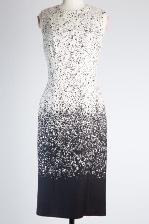 BURBERRY PRORSUM DÉGRADÉ WOOL MIDI DRESS — IT 38