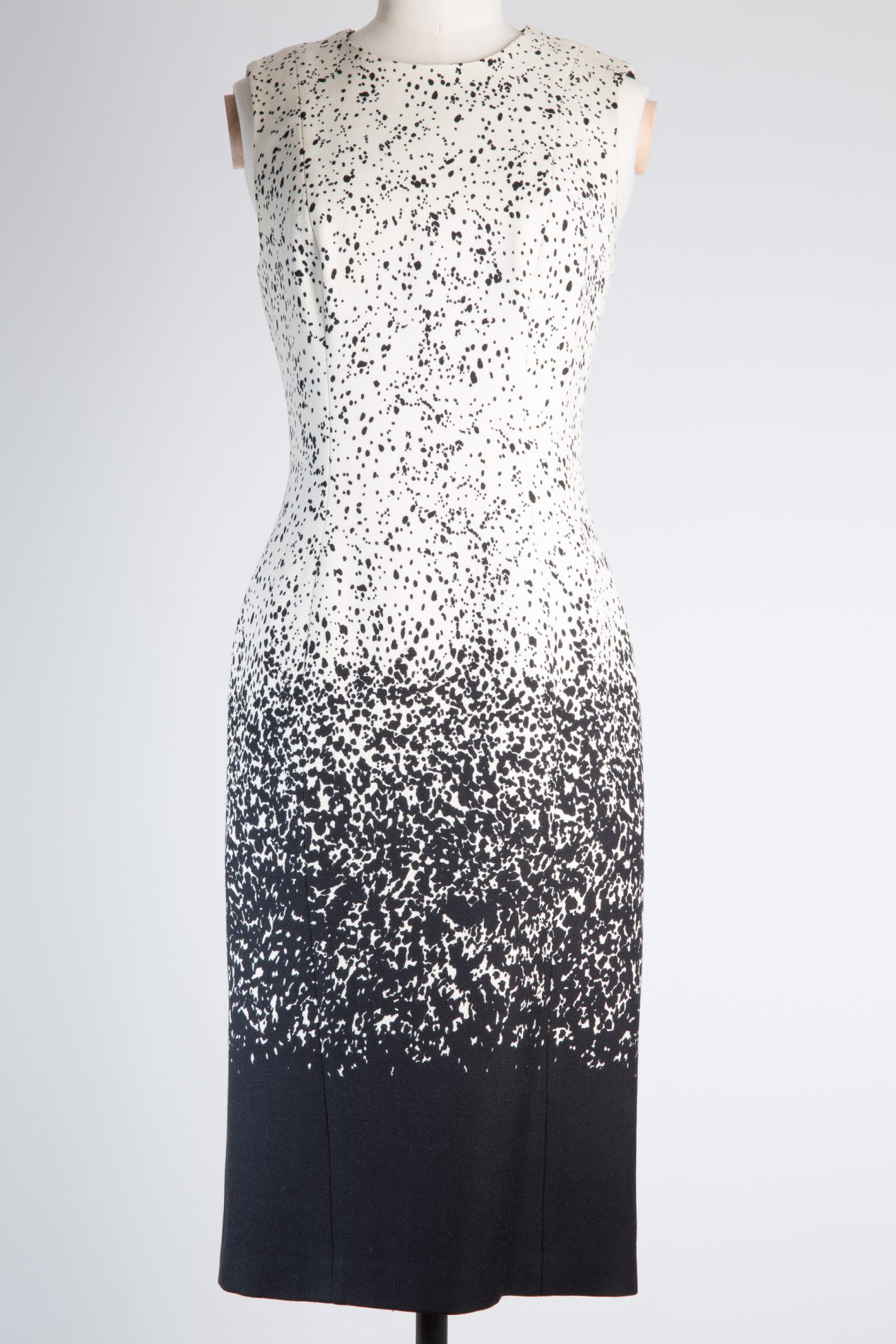 BURBERRY PRORSUM DÉGRADÉ WOOL MIDI DRESS — IT 38 BURBERRY PRORSUM DÉGRADÉ WOOL MIDI DRESS — IT 38
