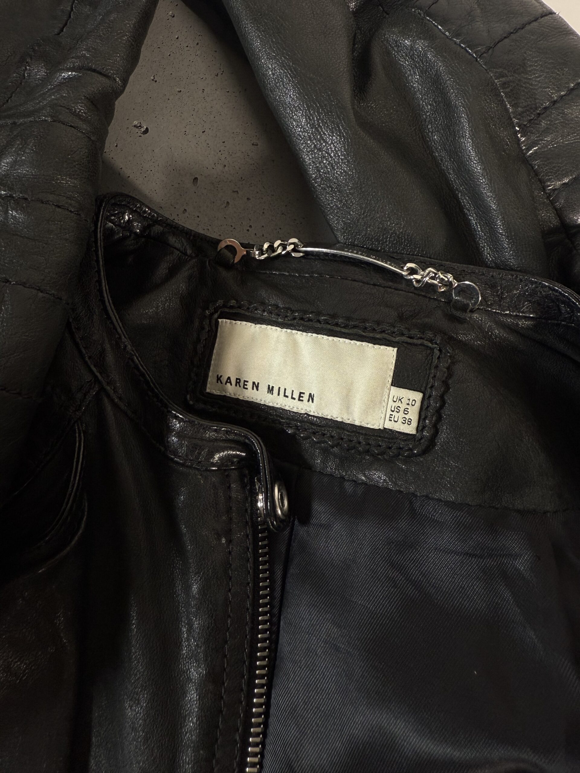 Karen Millen — Leather Biker Jacket / Vest 2-in-1 Karen Millen — Leather Biker Jacket / Vest 2-in-1