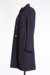 Hermès Navy Virgin Wool Coat Hermès Navy Virgin Wool Coat
