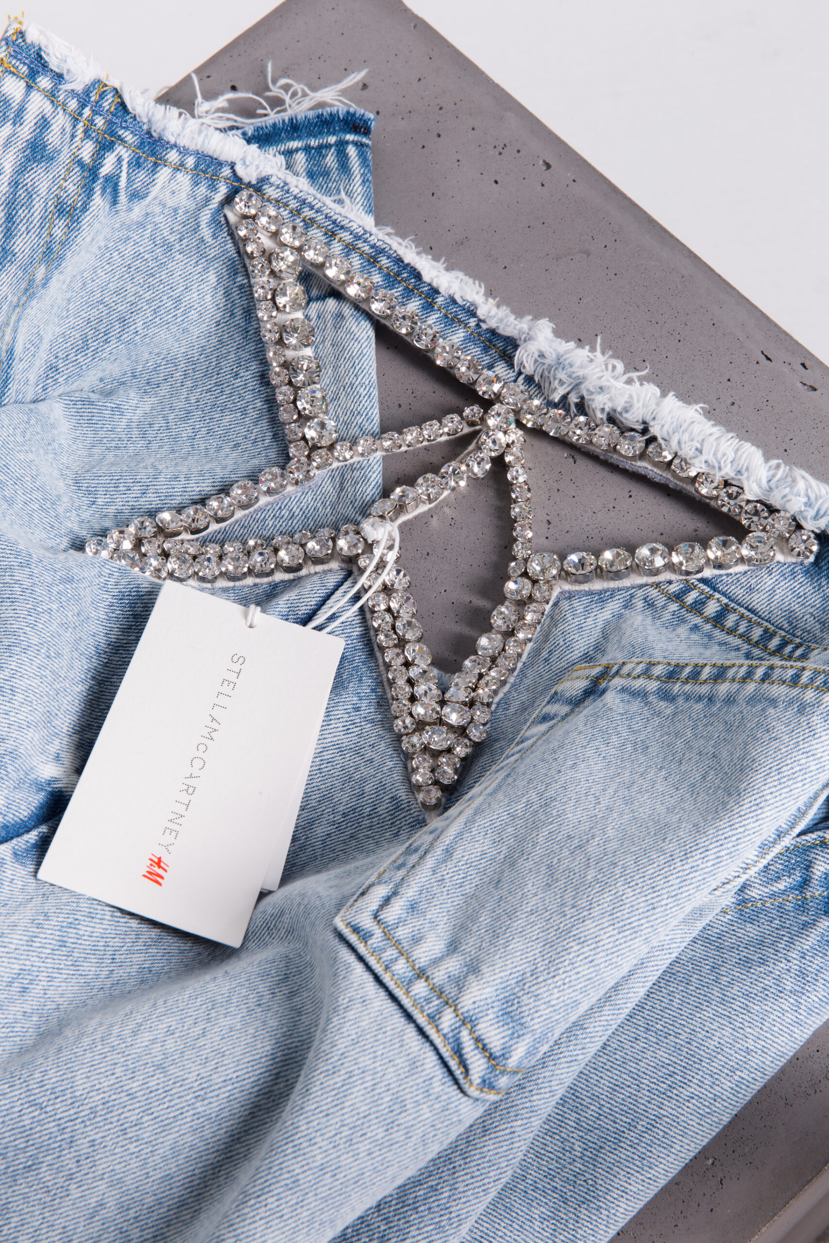 Stella McCartney x H&M Crystal-Star Straight-Leg Jeans – Limited Edition