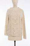 IRIS VON ARNIM Ivory Openwork Knit Sweater IRIS VON ARNIM Ivory Openwork Knit Sweater