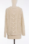 IRIS VON ARNIM Ivory Openwork Knit Sweater IRIS VON ARNIM Ivory Openwork Knit Sweater
