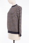 Brunello Cucinelli Striped Sequin-Embellished Cotton Knit Sweater Brunello Cucinelli Striped Sequin-Embellished Cotton Knit Sweater