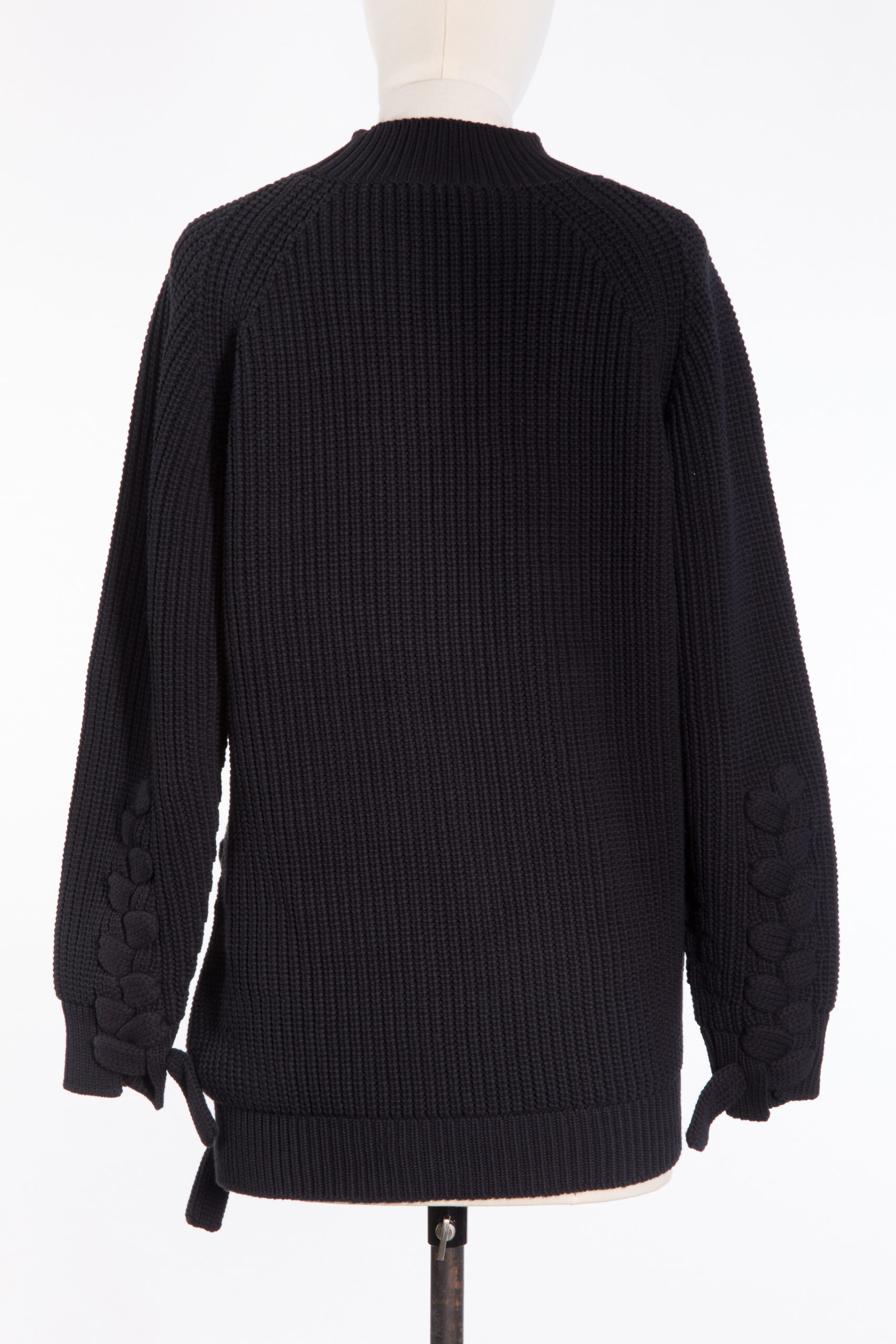 VICTORIA BECKHAM BLACK CHUNKY KNIT SWEATER VICTORIA BECKHAM BLACK CHUNKY KNIT SWEATER