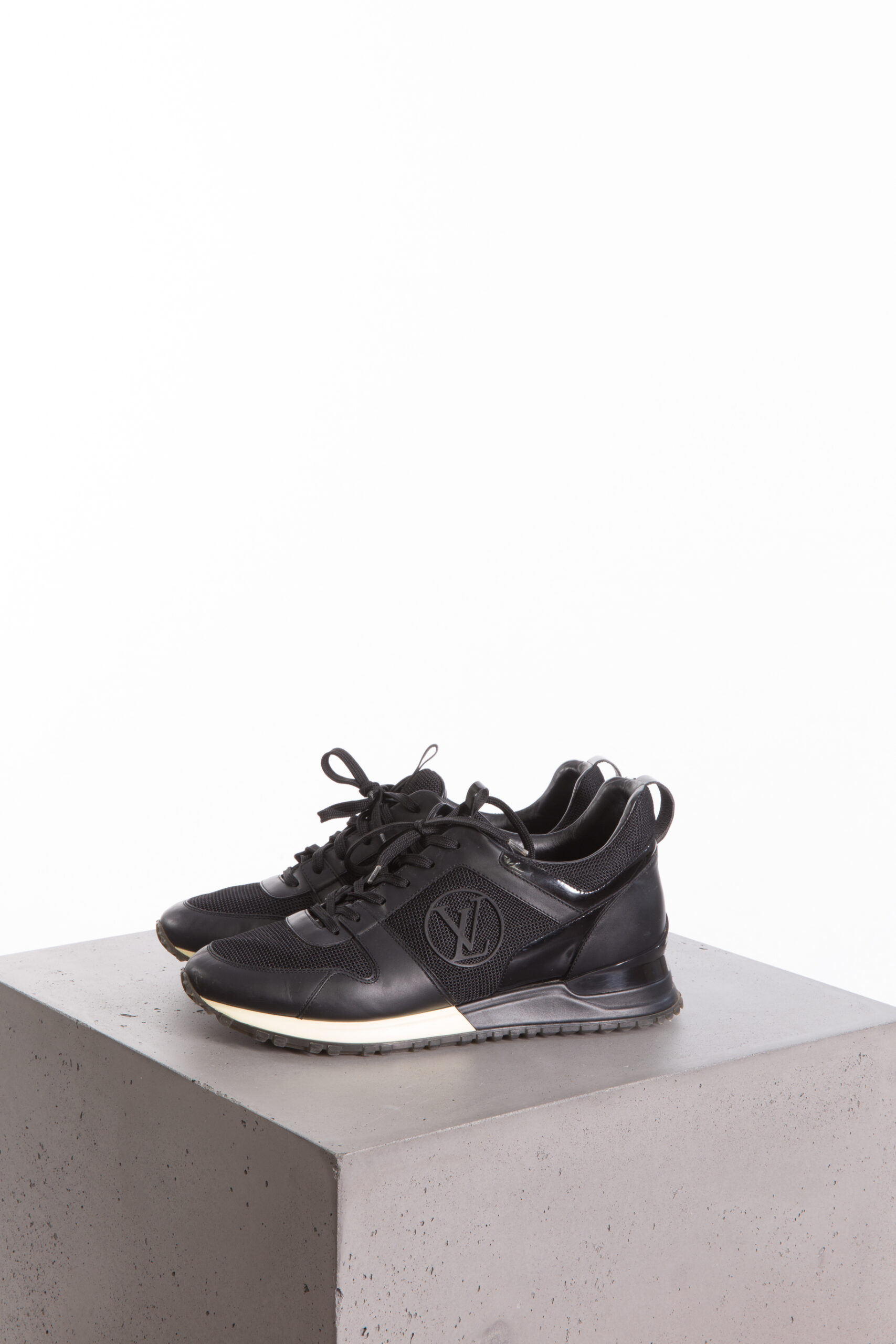 LOUIS VUITTON RUN AWAY WEDGE SNEAKERS – BLACK LOUIS VUITTON RUN AWAY WEDGE SNEAKERS – BLACK