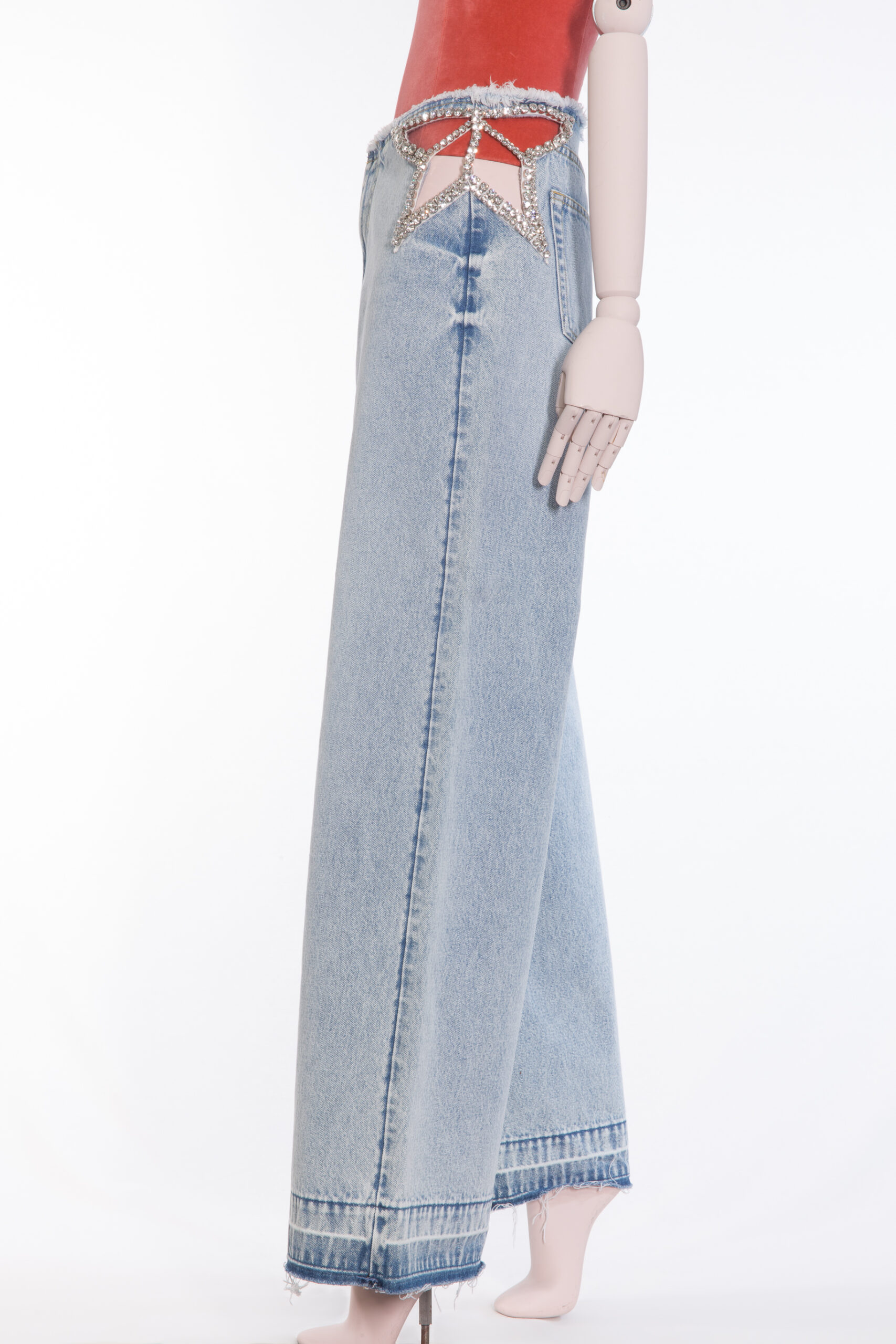 Stella McCartney x H&M Crystal-Star Straight-Leg Jeans – Limited Edition