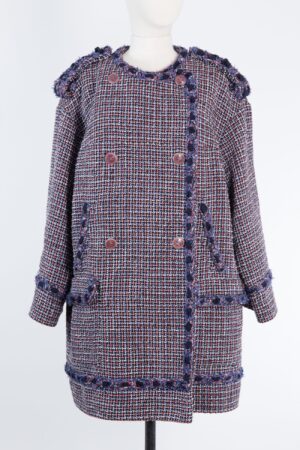 Chanel jacket Cotton-blend bouclé-tweed double-breasted coat