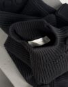 VICTORIA BECKHAM BLACK CHUNKY KNIT SWEATER VICTORIA BECKHAM BLACK CHUNKY KNIT SWEATER