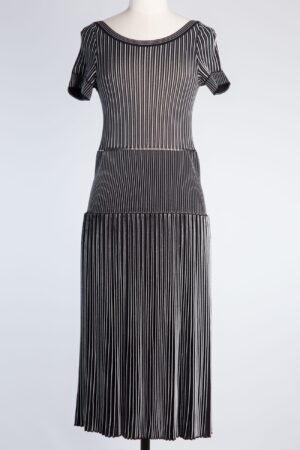 ALAIA DRESS, FR36 Pleated knit dress