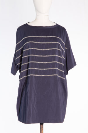 Brunello Cucinelli Silk Blouse with Monili Embellishment