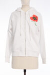 Kenzo Poppy Cotton Zip-Up Hoodie Kenzo Poppy Cotton Zip-Up Hoodie