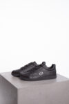 CHRISTIAN DIOR Black Leather Sneakers with Suede Trim CHRISTIAN DIOR Black Leather Sneakers with Suede Trim