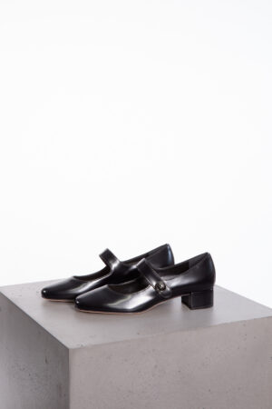 Christian Dior Black Leather Mary Jane Pumps