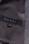 GUCCI GREY WOOL PEPLUM BLAZER, IT 42 GUCCI GREY WOOL PEPLUM BLAZER, IT 42