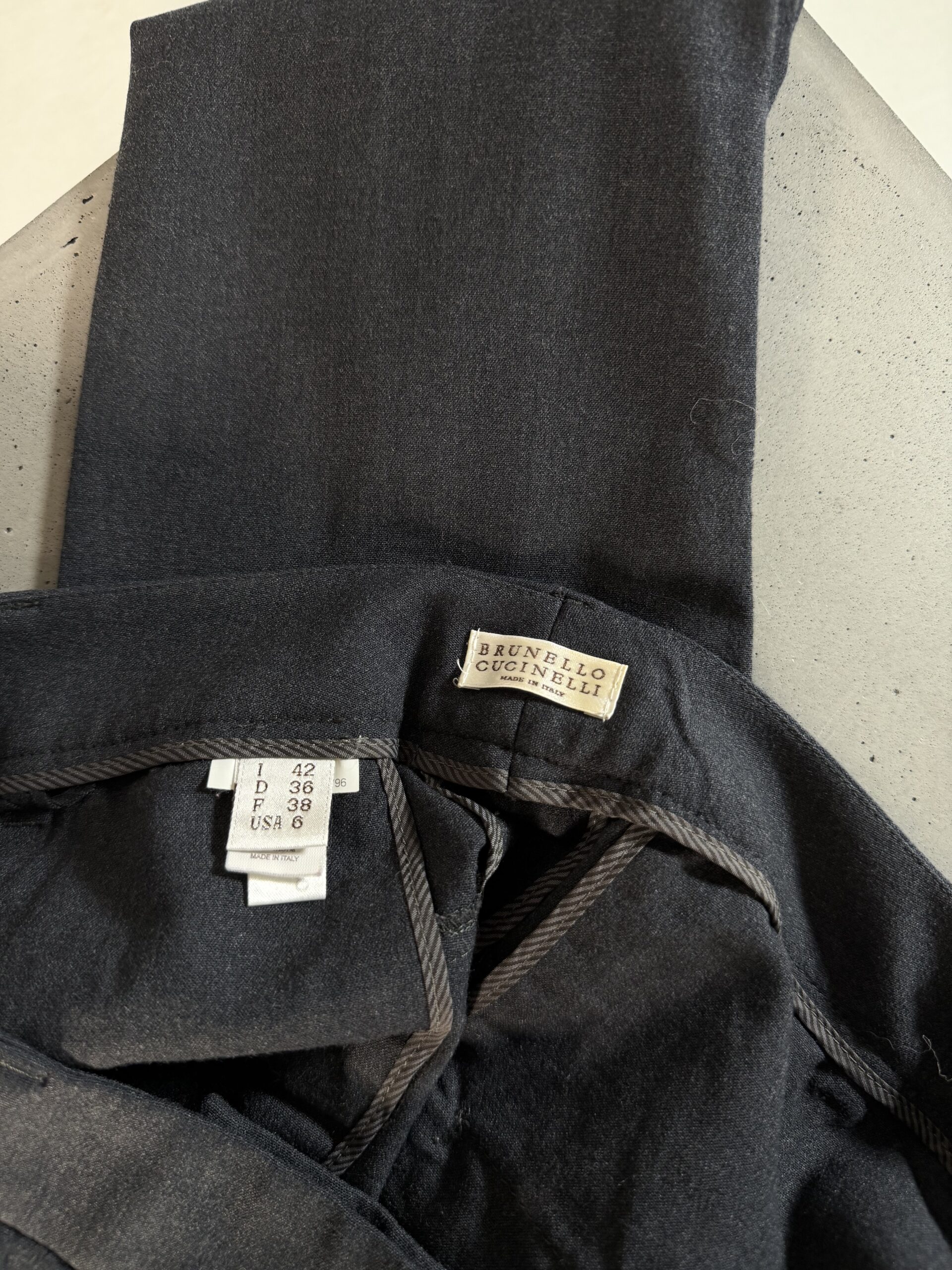 BRUNELLO CUCINELLI Grey Tailored Trousers